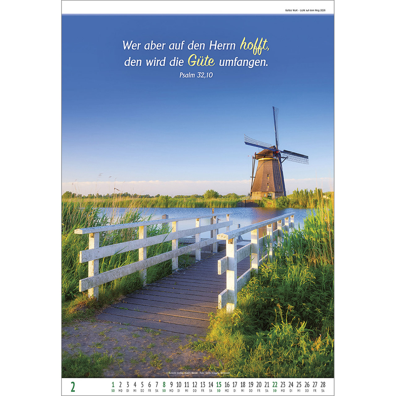 Wandkalender - Gottes Wort - Licht auf dem Weg 2026