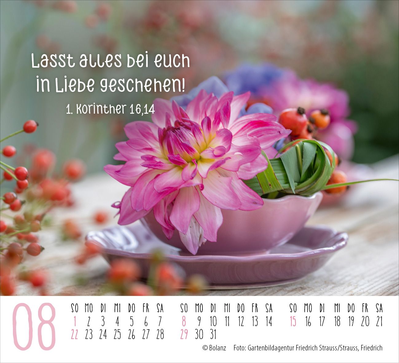 Aufstellkalender - Harmonien für die Seele 2027 Minikalender