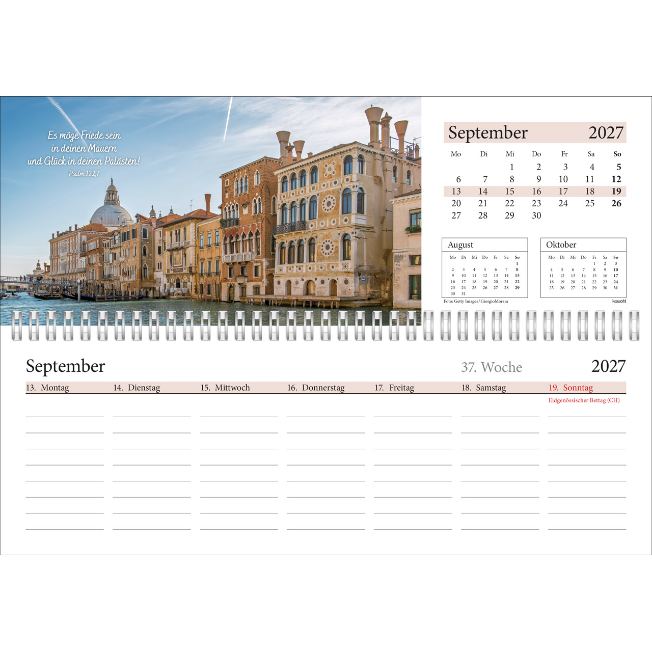 Tischkalender - In deine Hand leg ich den Tag 2027