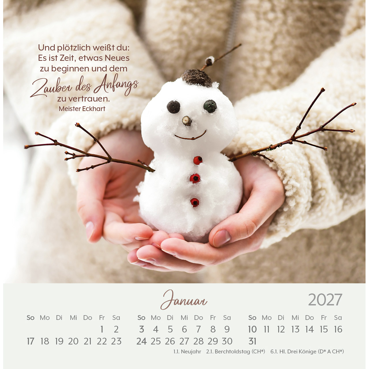 Postkartenkalender - Herzenswünsche 2027