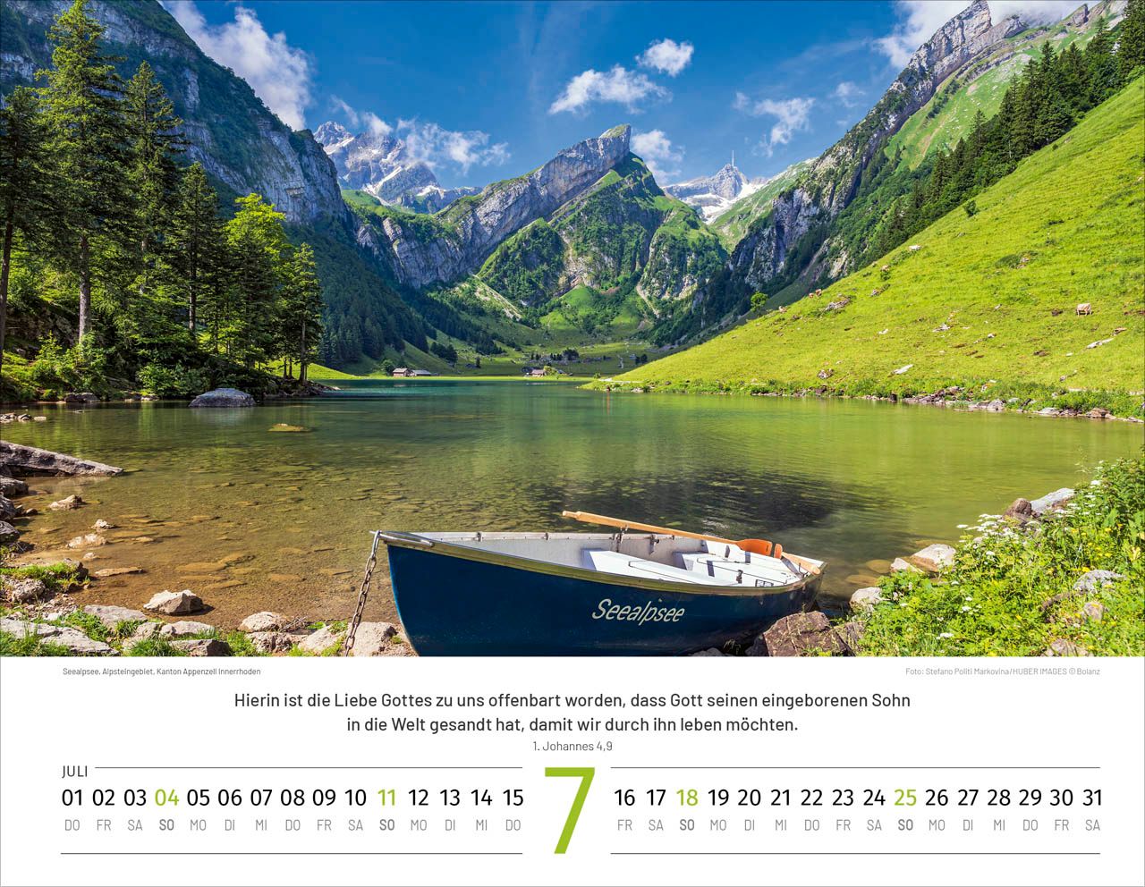 Wandkalender - Schweiz 2027 - deutsch