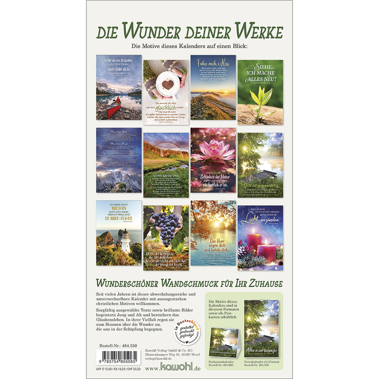 Wandkalender - Die Wunder deiner Werke 2026