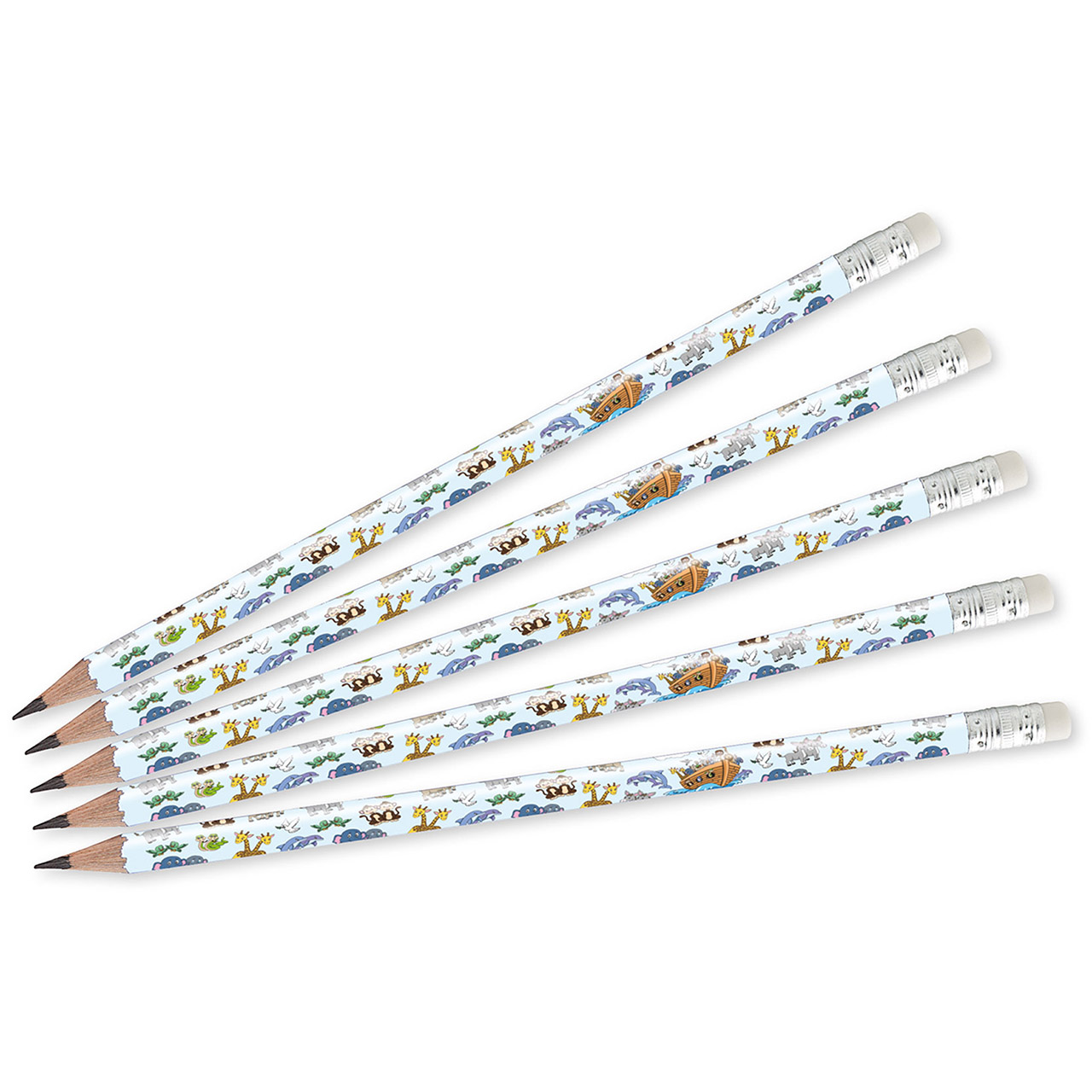 5er-Pack Bleistifte: Arche Noah