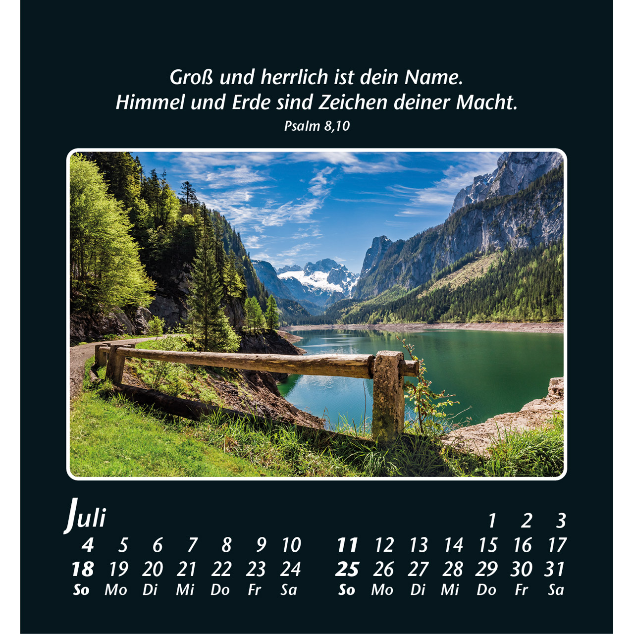 Aufstellkalender - Zeit der Stille 2027