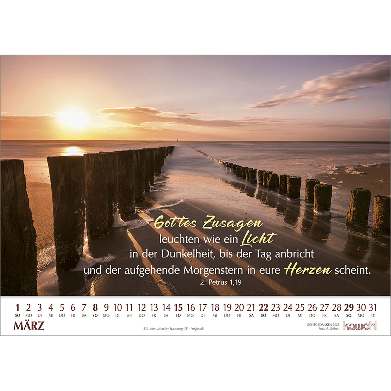 Wandkalender - Lichtgedanken 2026