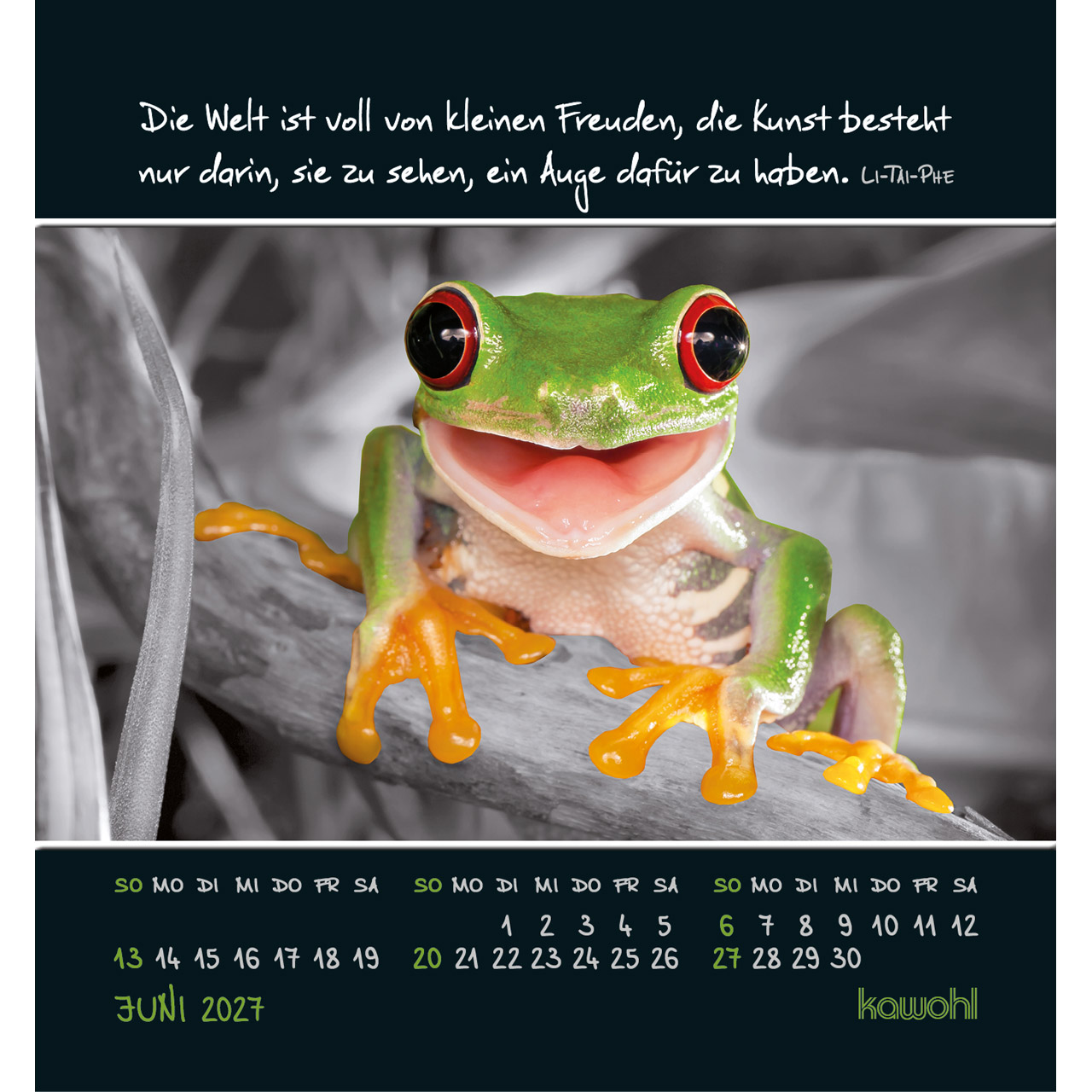 Aufstellkalender - Freu dich an kleinen Wundern 2027