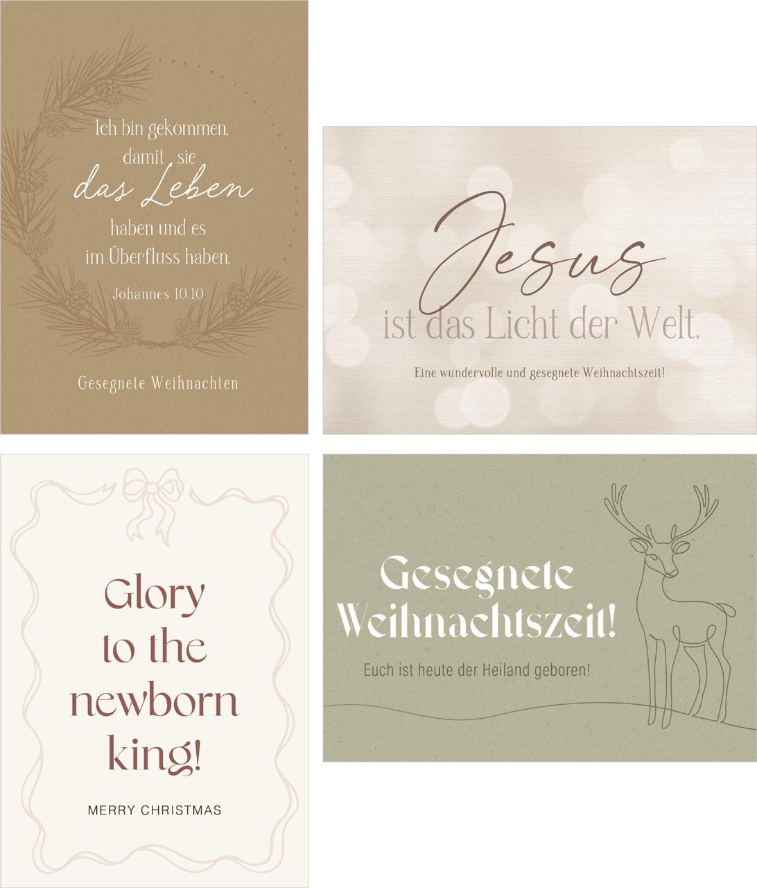 Karte - Minikarten Weihnachten