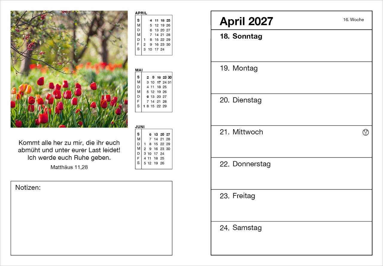 Terminkalender - Farbfoto Agenda 2027