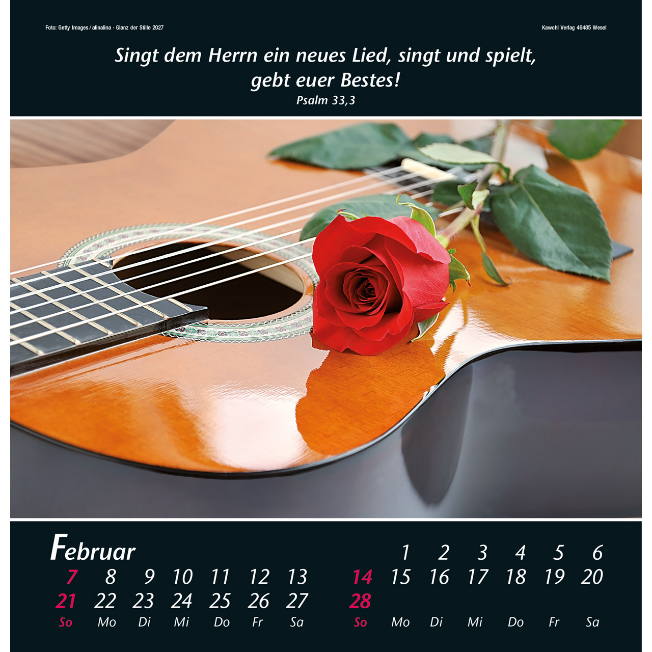 Wandkalender - Glanz der Stille 2027