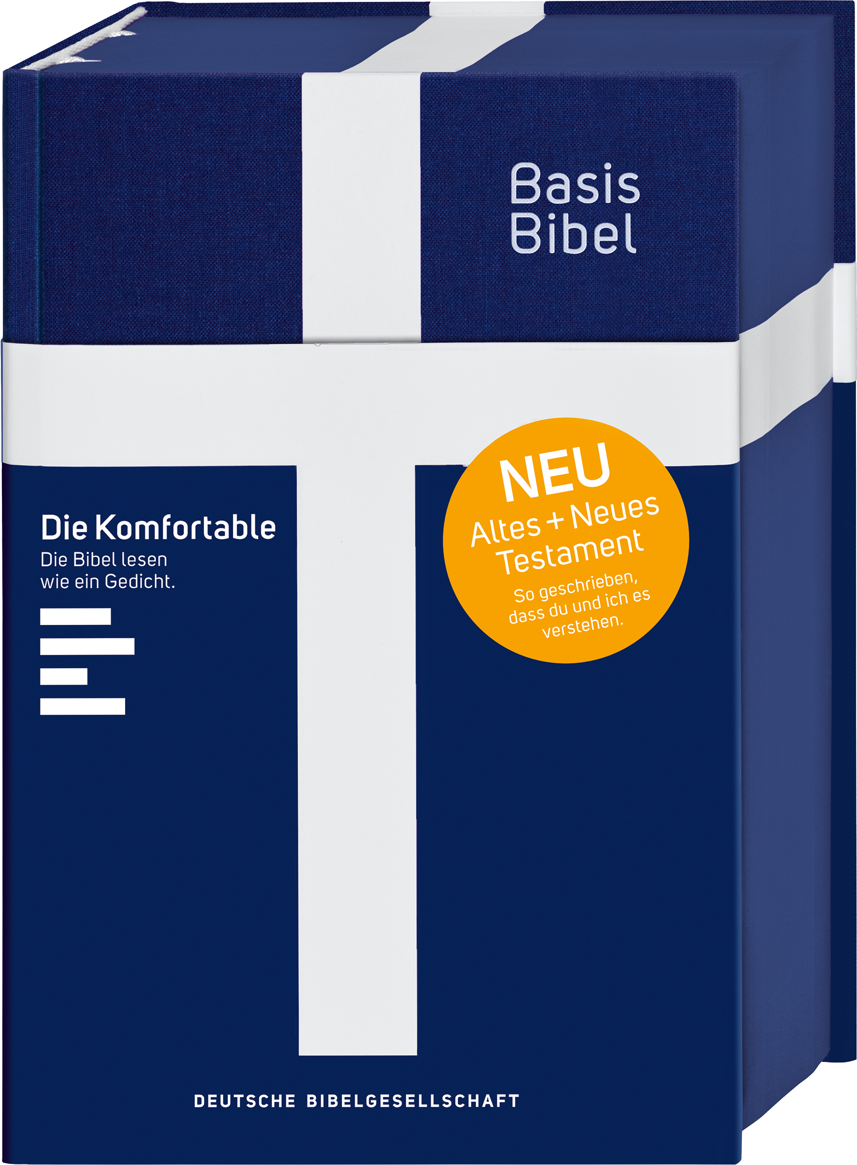 BasisBibel. Die Komfortable. Leinenedition königsblau