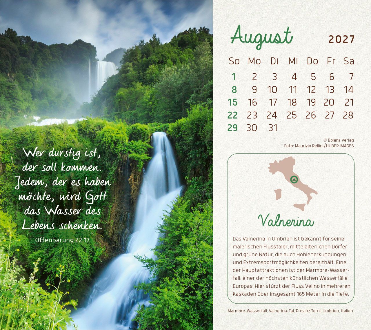 Tischkalender - Faszinierende Schöpfung 2027 Tischkalender