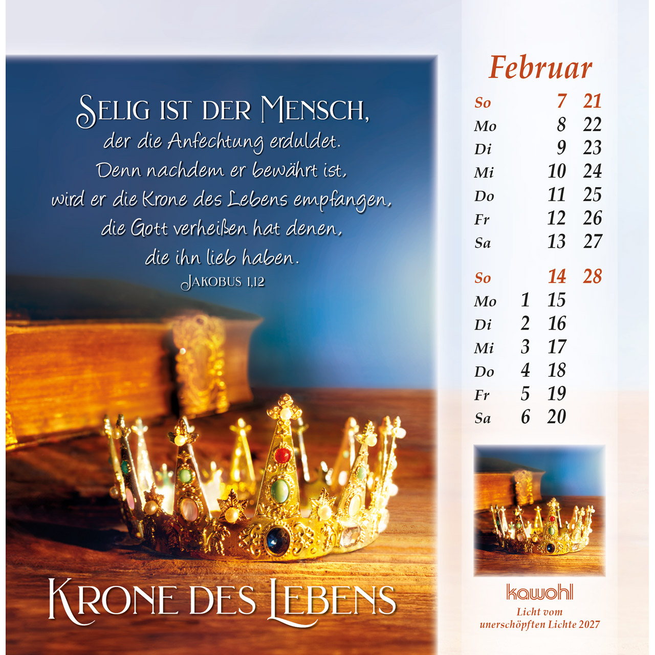 Postkartenkalender - Licht vom unerschöpften Lichte 2027
