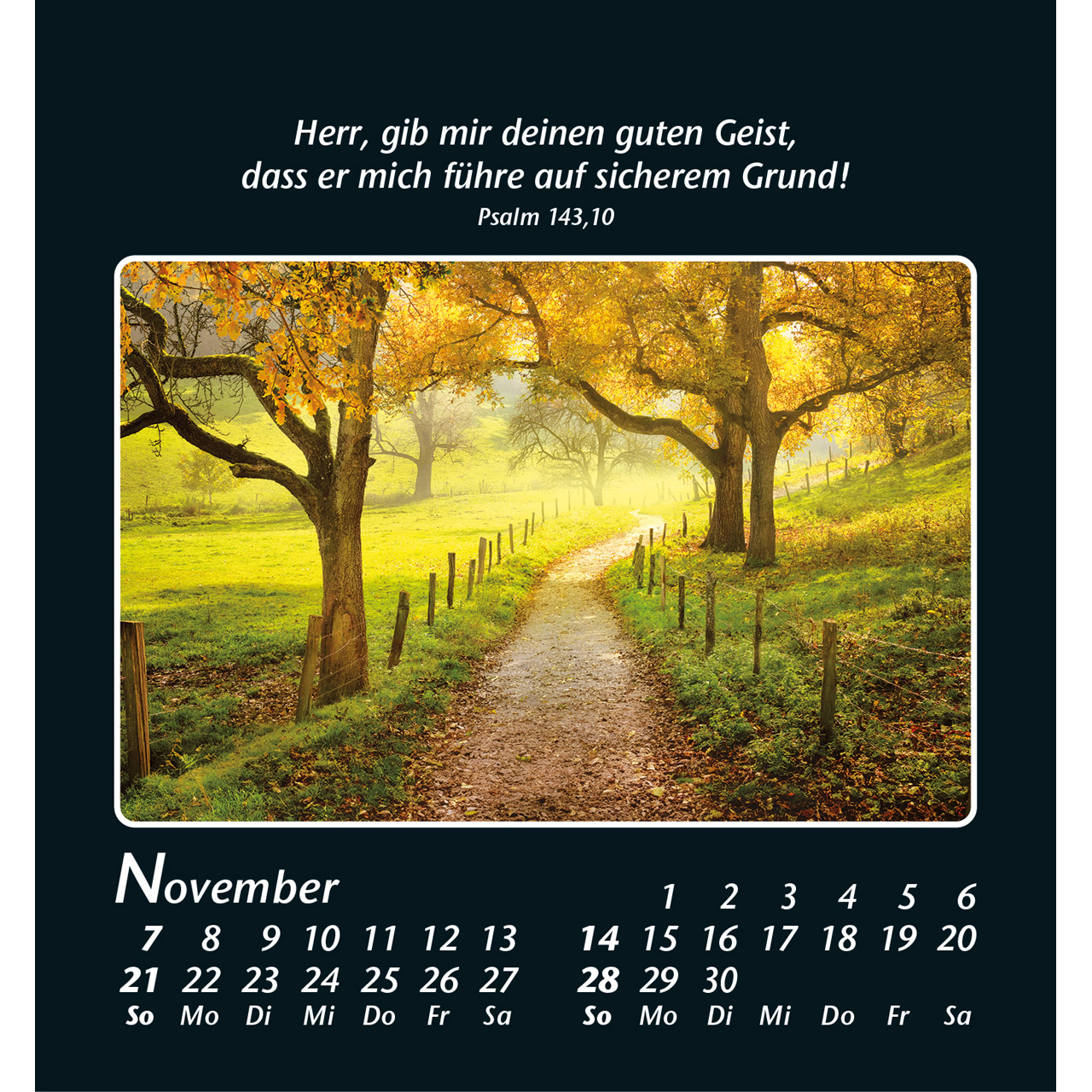 Aufstellkalender - Zeit der Stille 2027