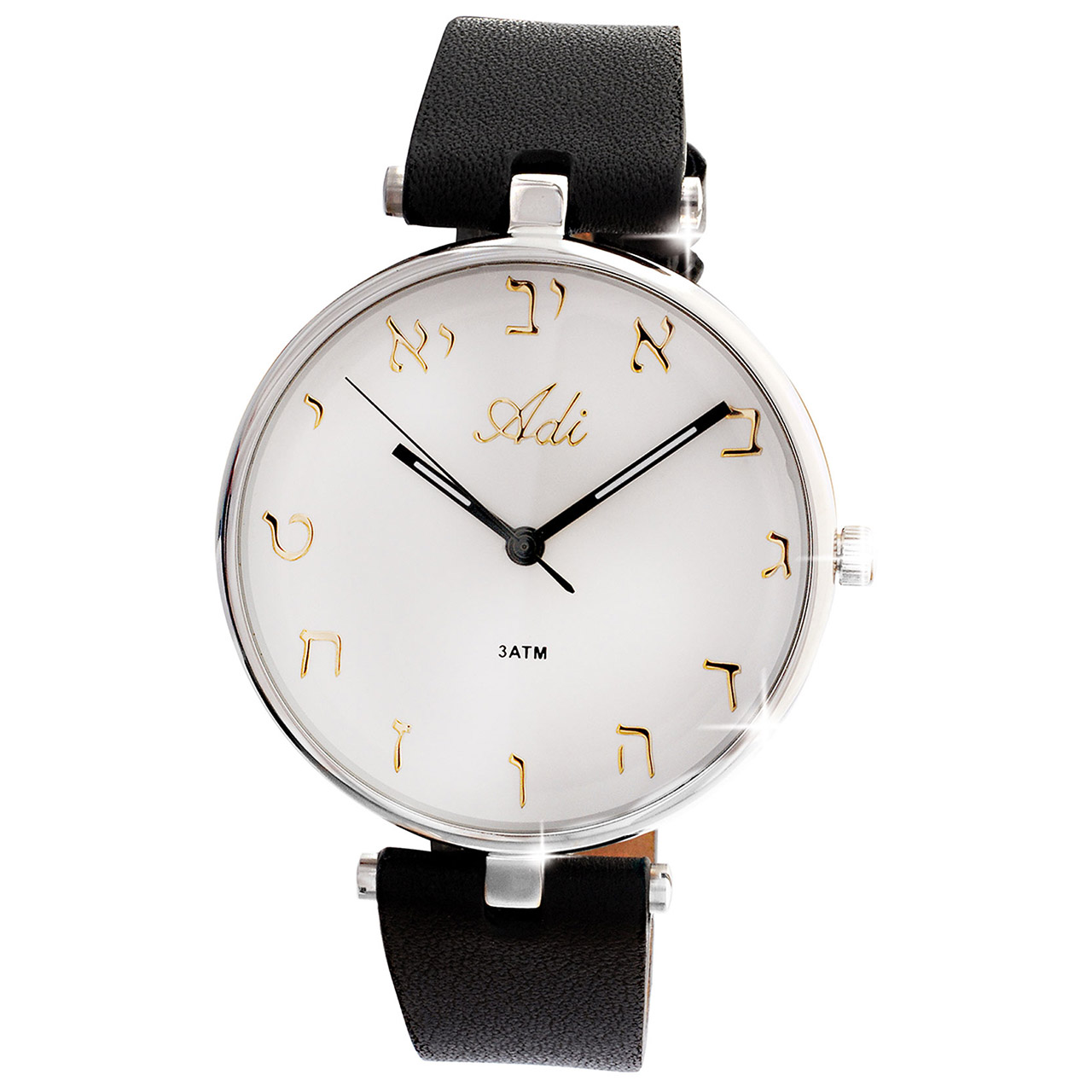 Versilberte Armbanduhr