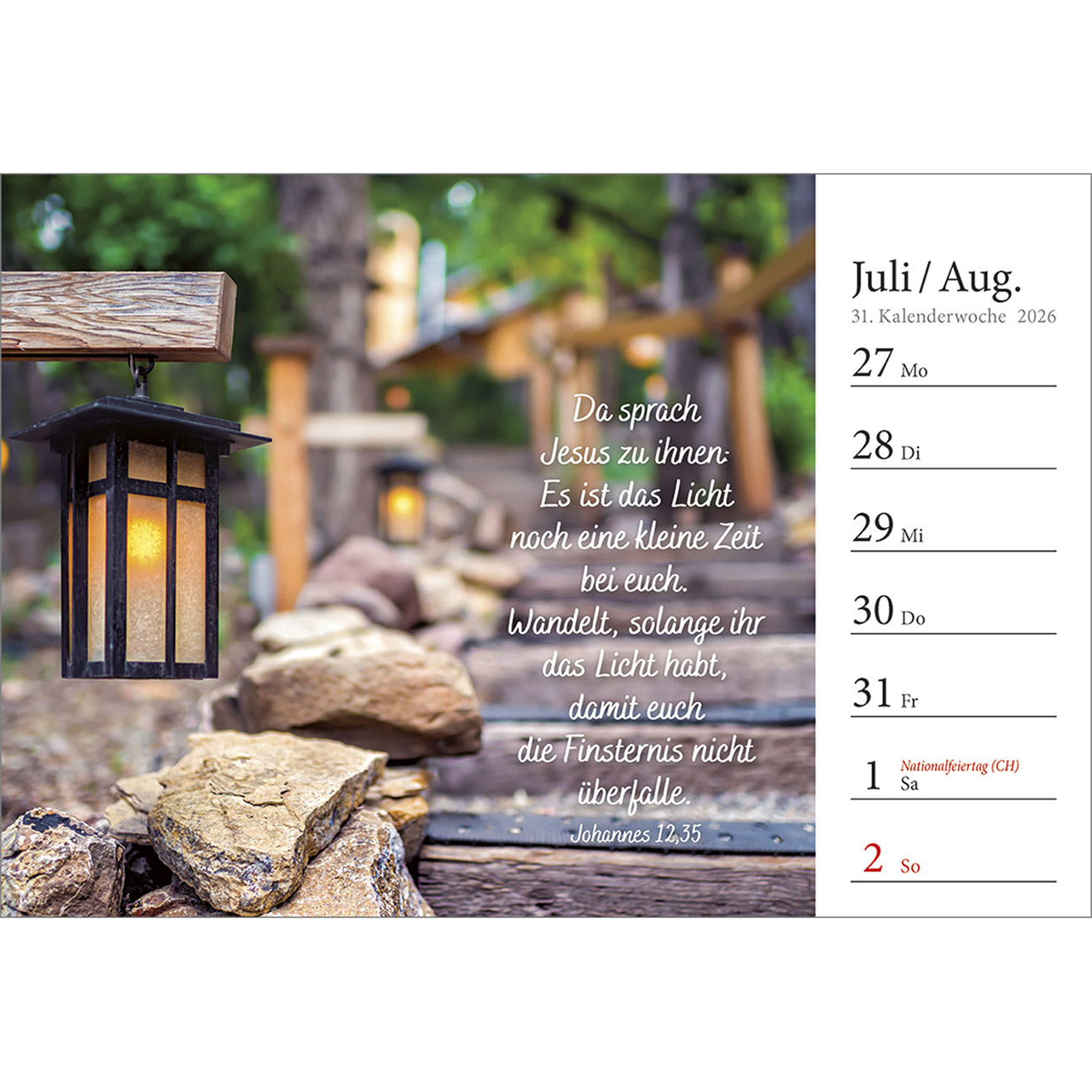 Tischkalender - In deine Hand stell ich den Tag 2026