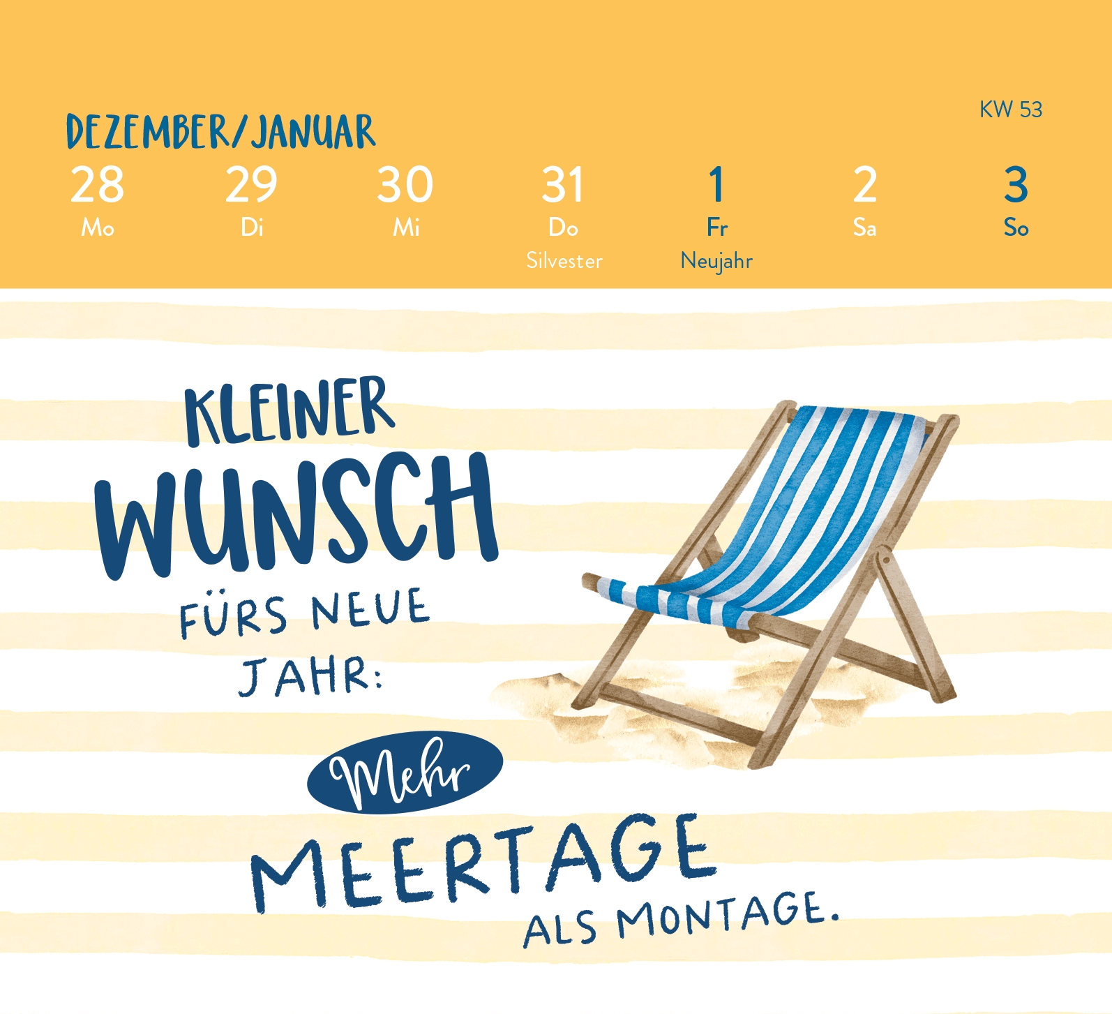 Aufstellkalender - MEER ist Balsam für die Seele 2027