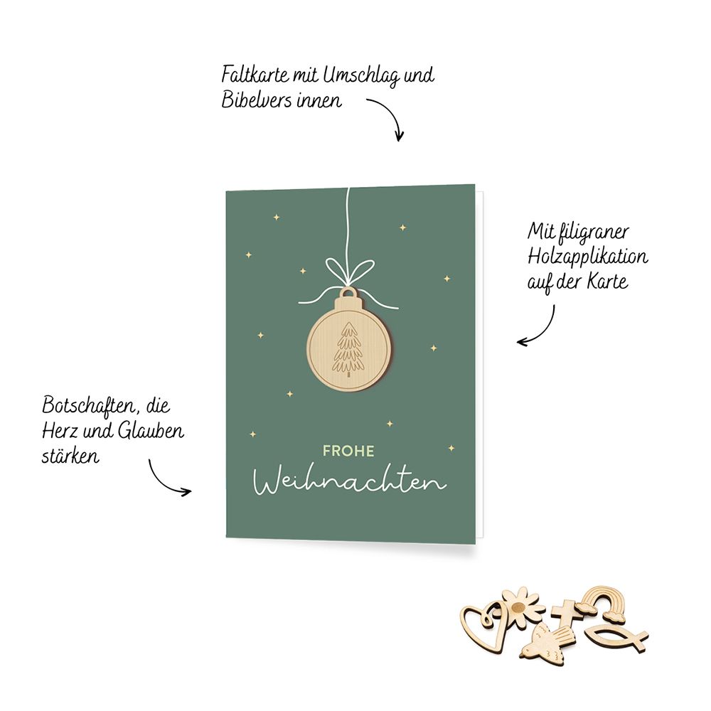Faltkarte - Gesegnete Weihnachten