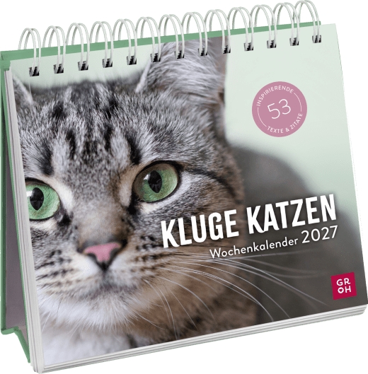 Aufstellkalender - Kluge Katzen 2027