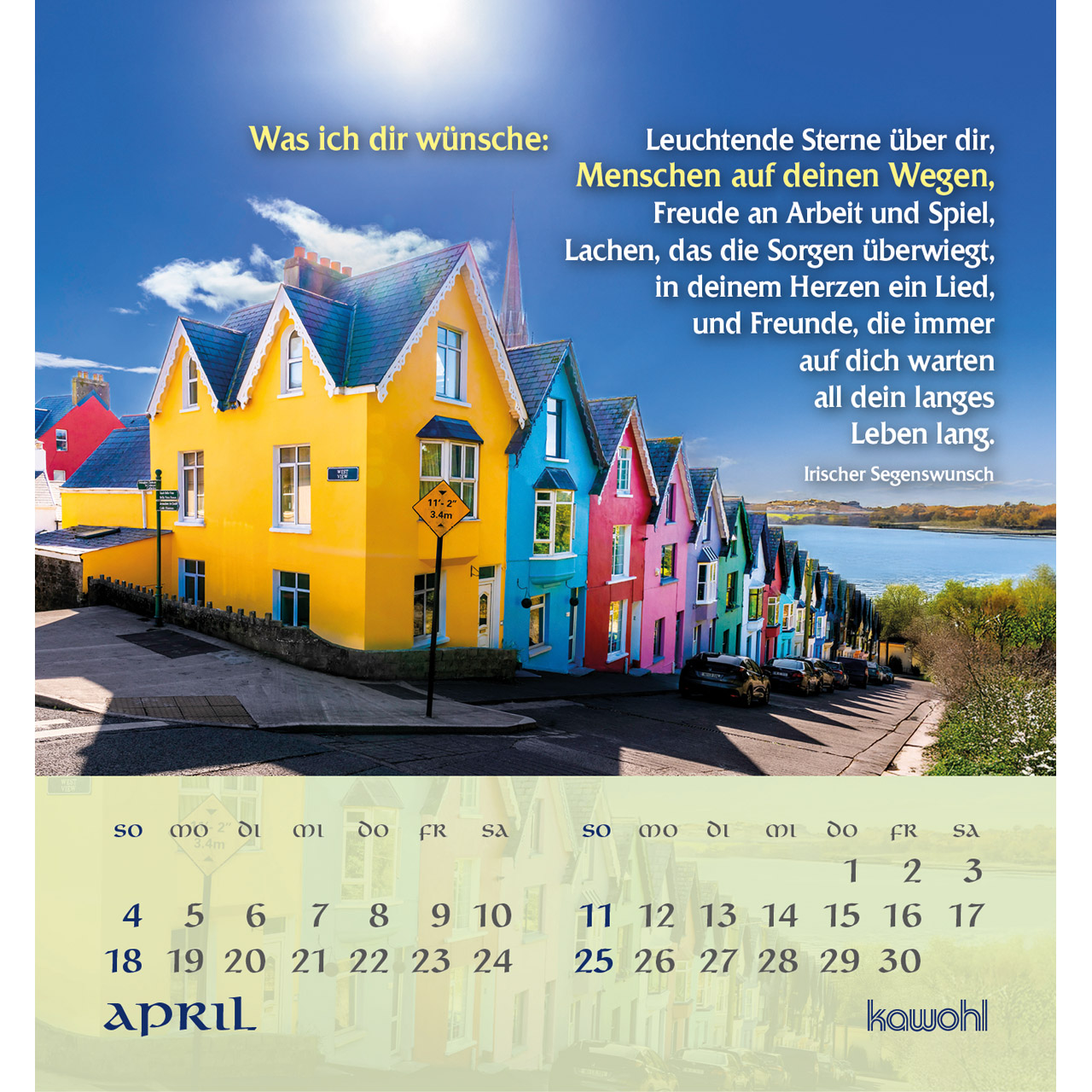 Aufstellkalender - Tiefen Frieden wünsche ich dir 2027