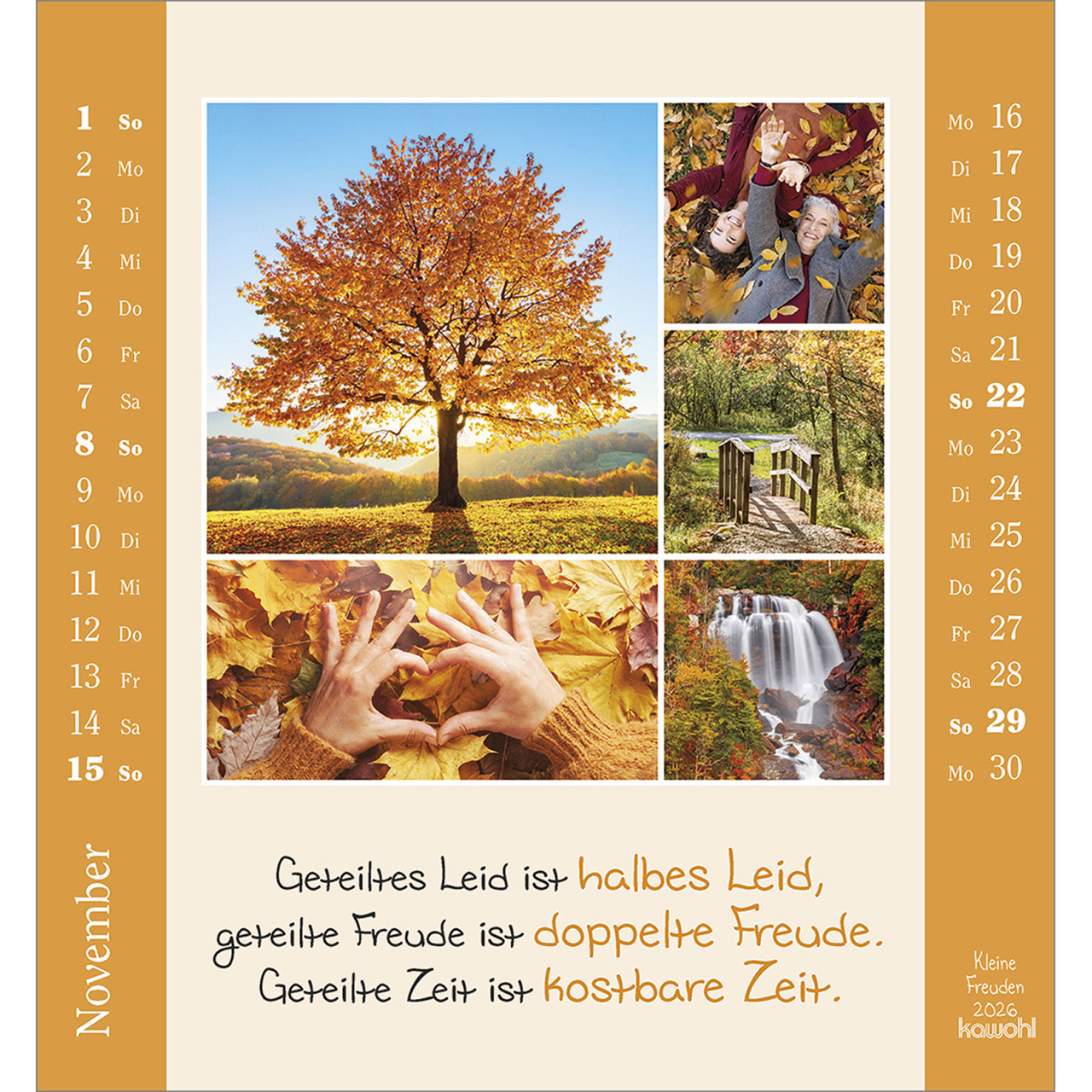 Tischkalender - Kleine Freuden 2026