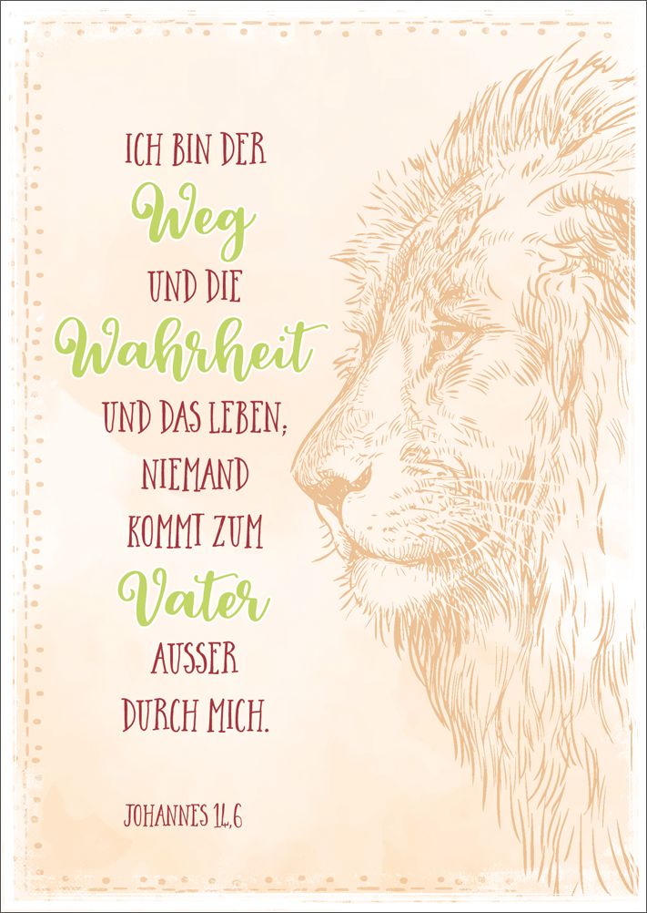 Postkarten - Postkarte Ich bin der Weg 10 Ex.