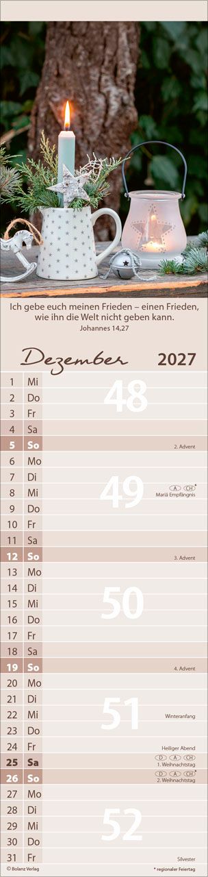 Terminkalender - Von Mir zu Dir 2027 Streifenterminkalender