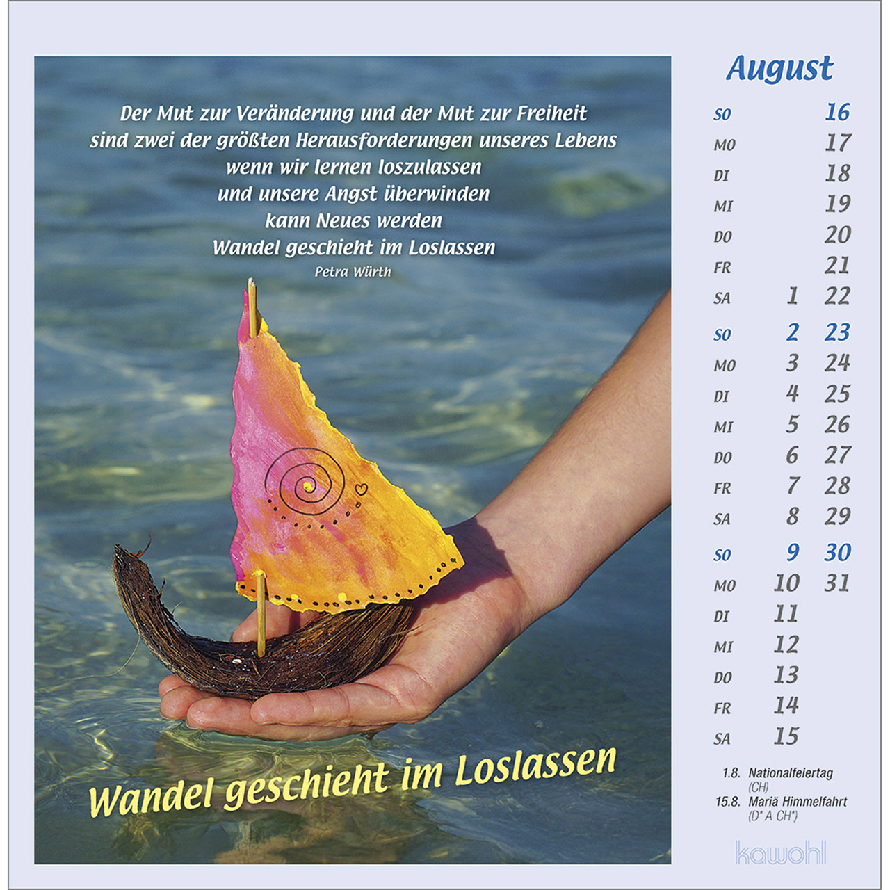 Postkartenkalender - Mit Hand und Fuß 2026