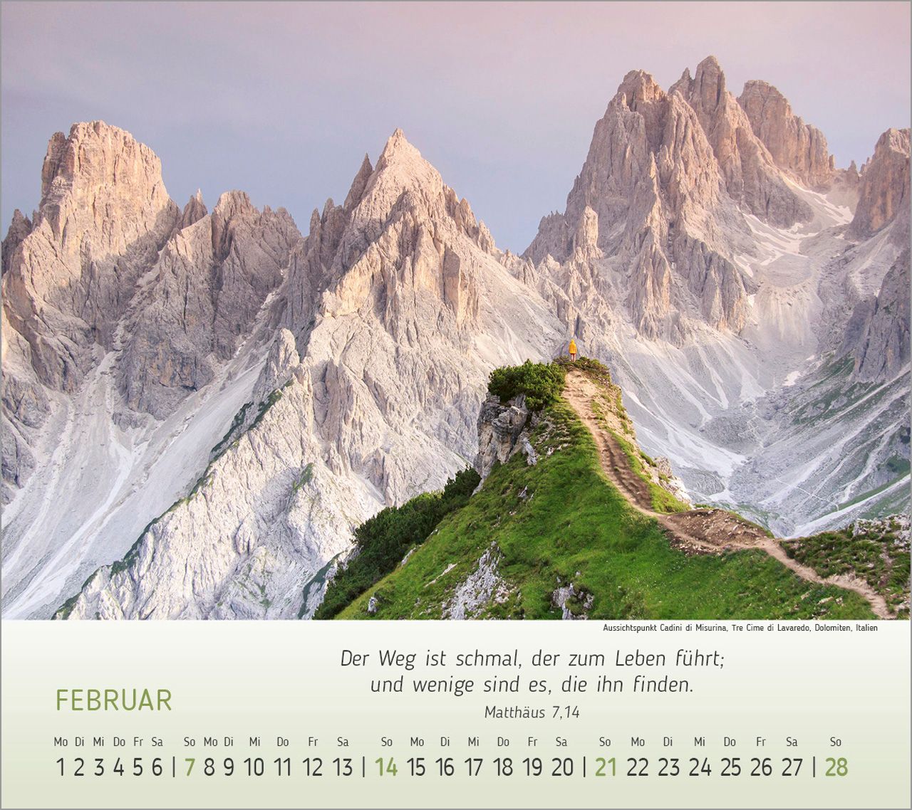 Tischkalender - Wunderbare Bergwelt 2027