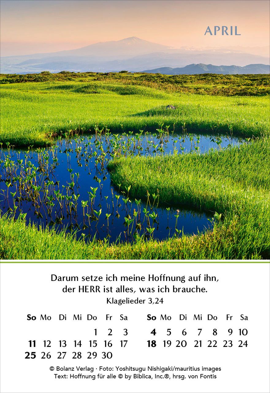 Aufstellkalender - Ein Jahr der Hoffnung 2027