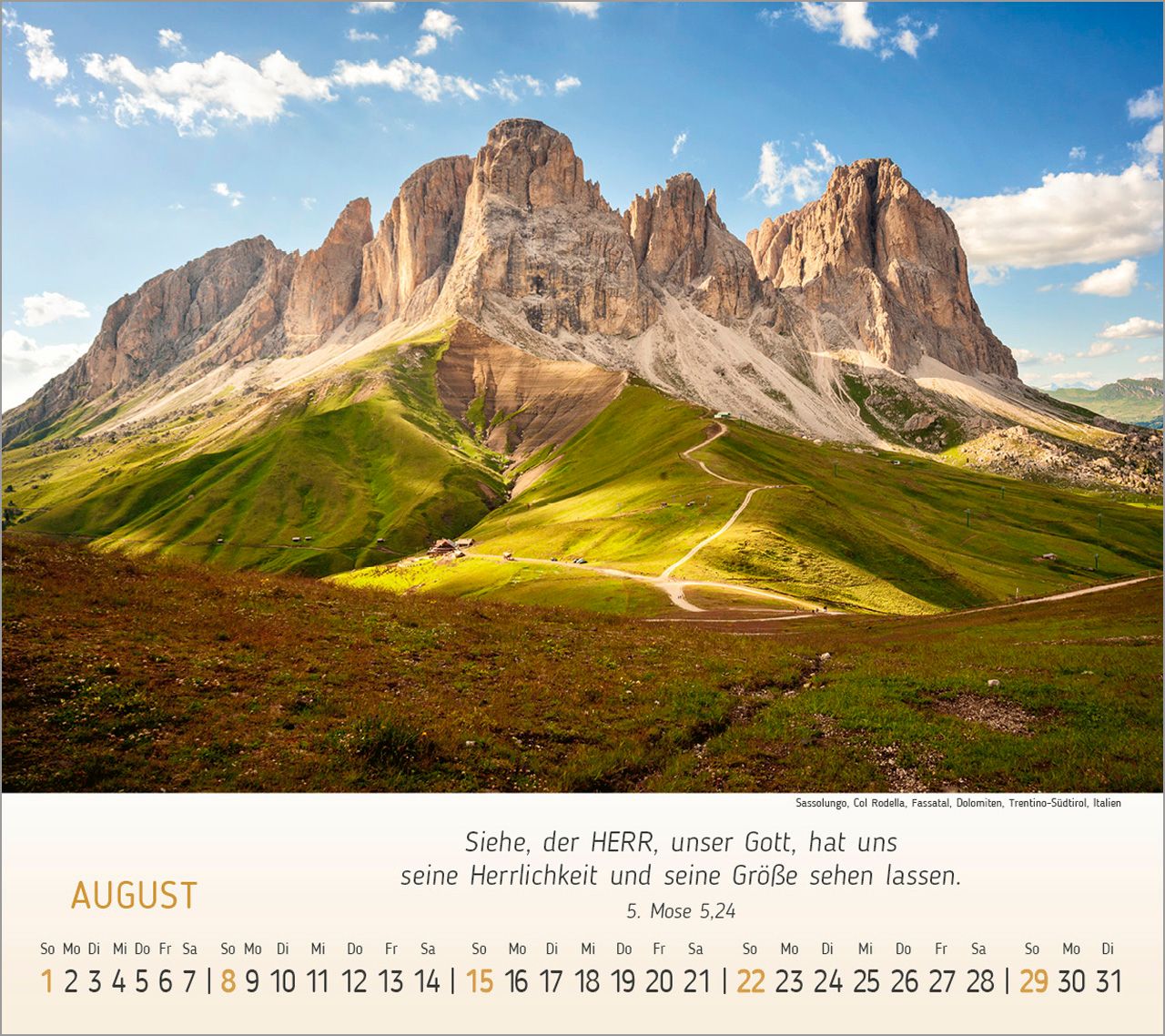 Tischkalender - Wunderbare Bergwelt 2027