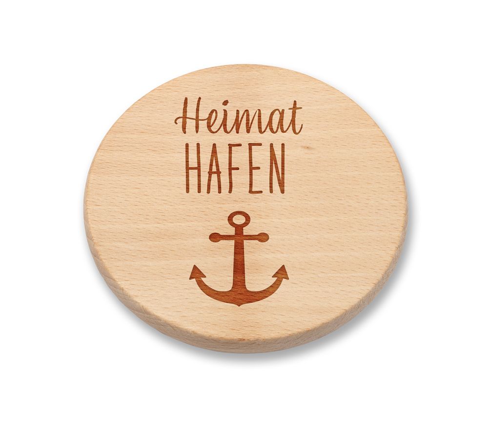Gläseruntersetzer Heimathafen