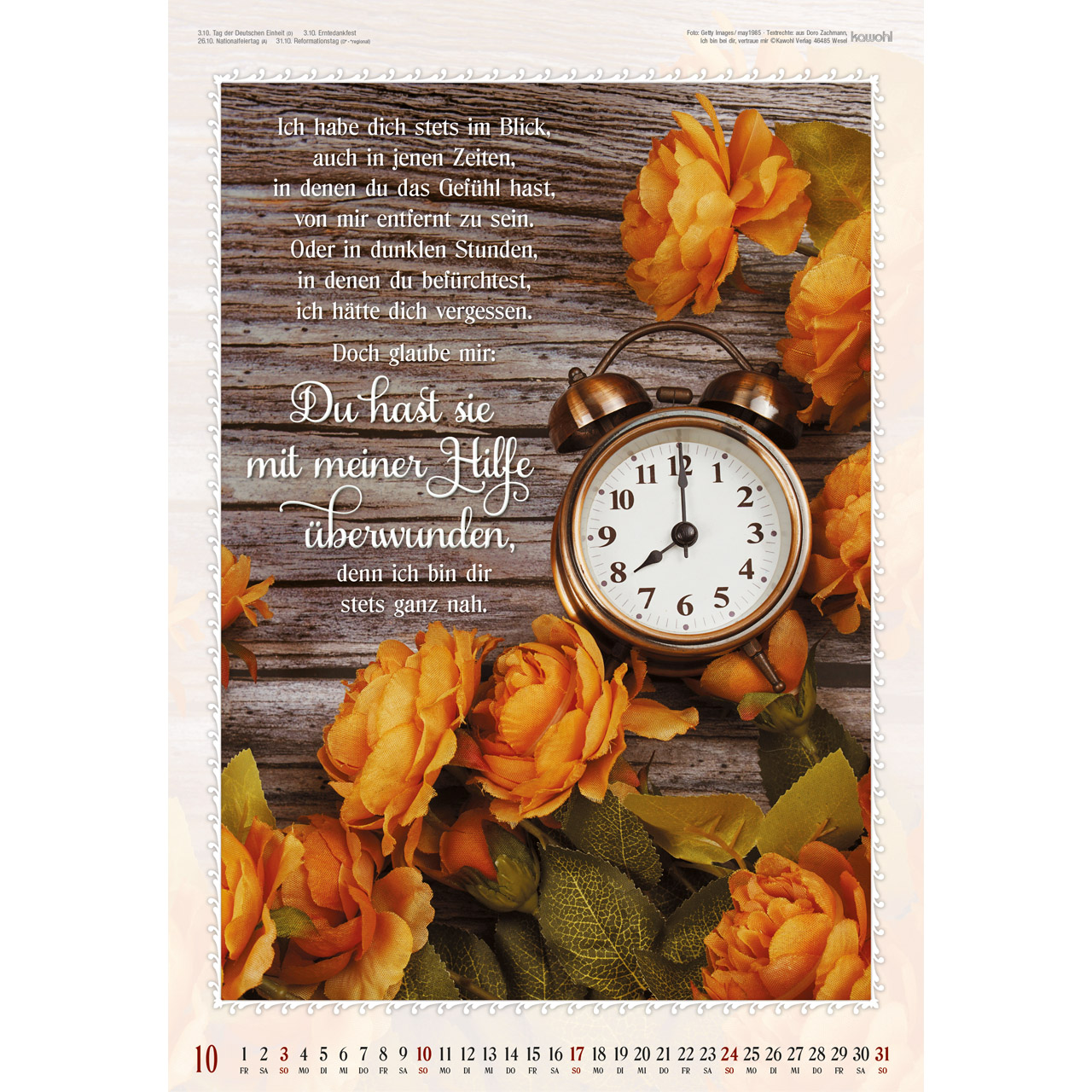 Wandkalender - Ich bin da, dir ganz nah 2027