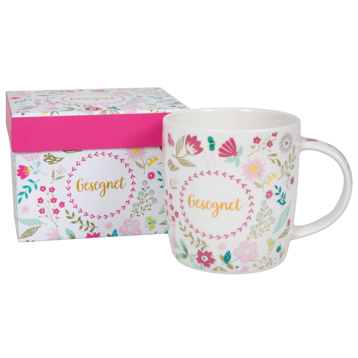 Tasse - Tasse in Geschenkbox 'Gesegnet'