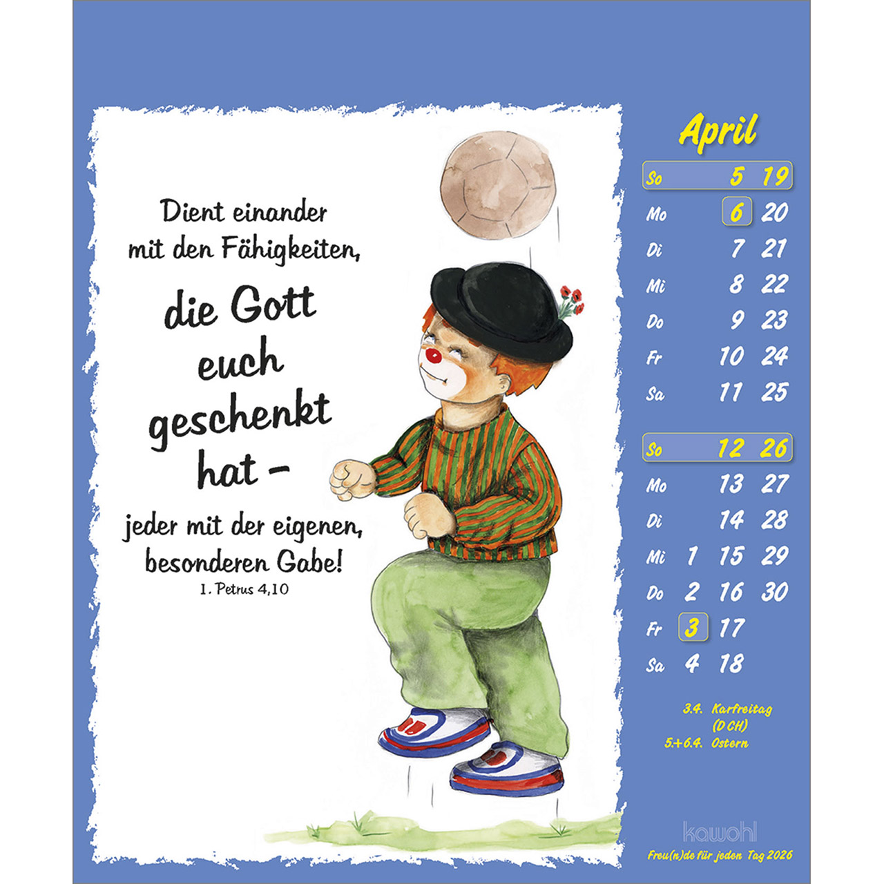 Postkartenkalender - Freu(n)de für jeden Tag 2026