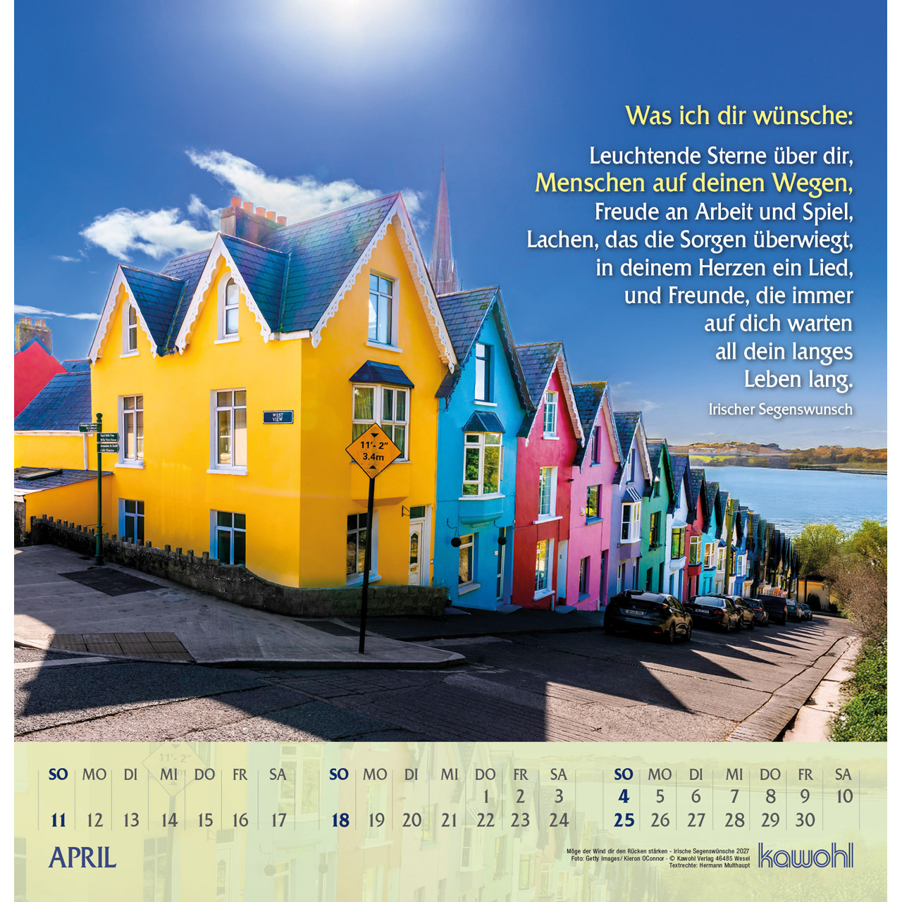 Wandkalender - Möge der Wind dir den Rücken stärken 2027