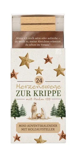 Adventskalender - 24 Herzenswege zur Krippe mit Psalm 139