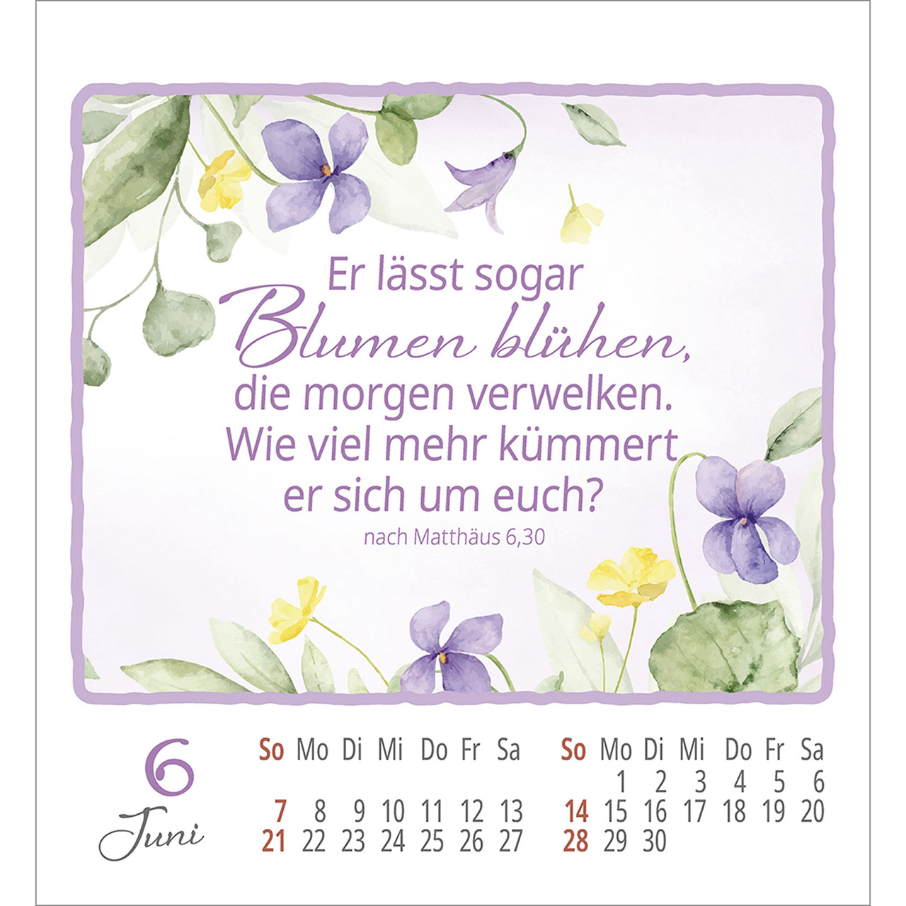 Aufkleberkalender - Wohlfühlen bei Dir 2026