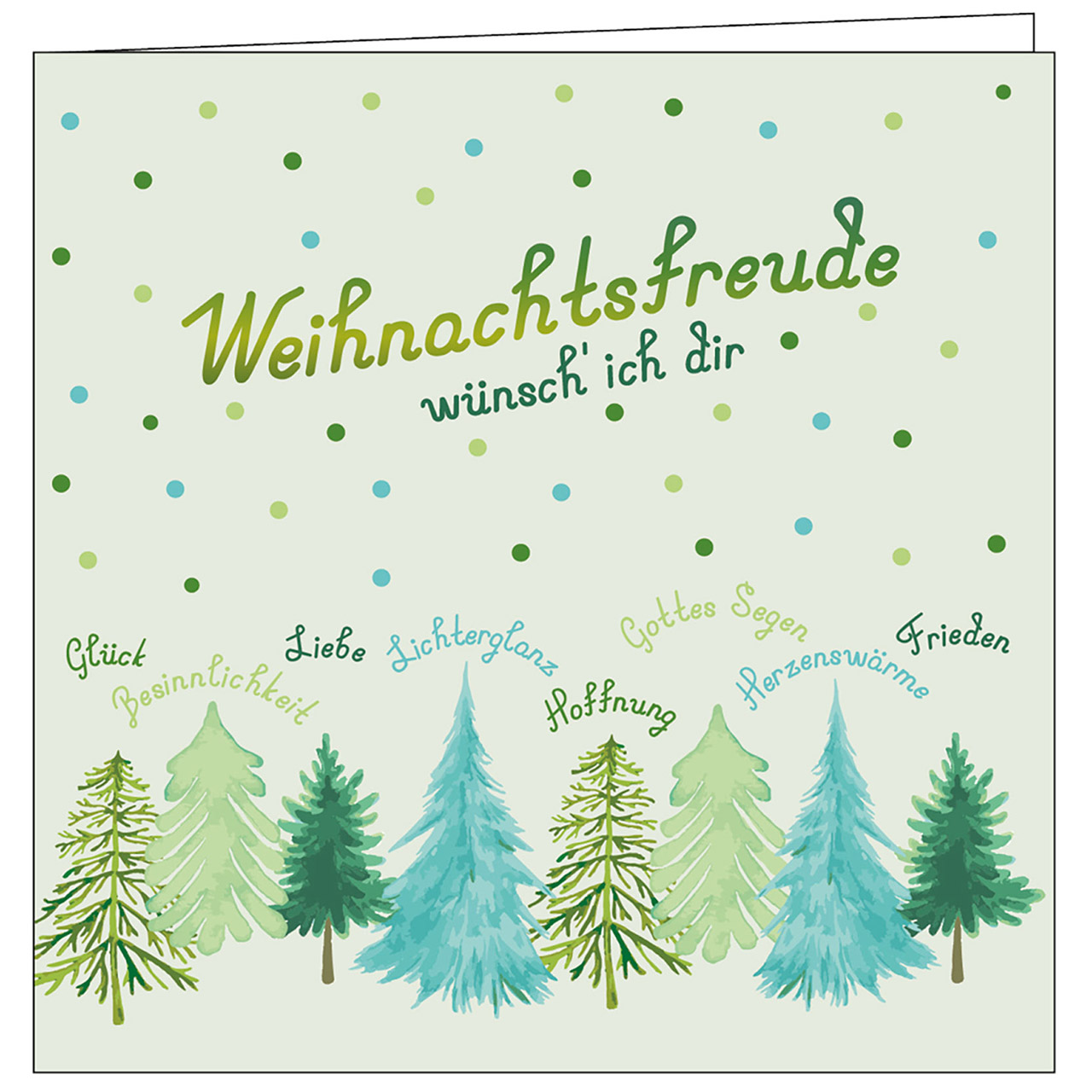 Weihnachtsfreude wünsch' ich dir