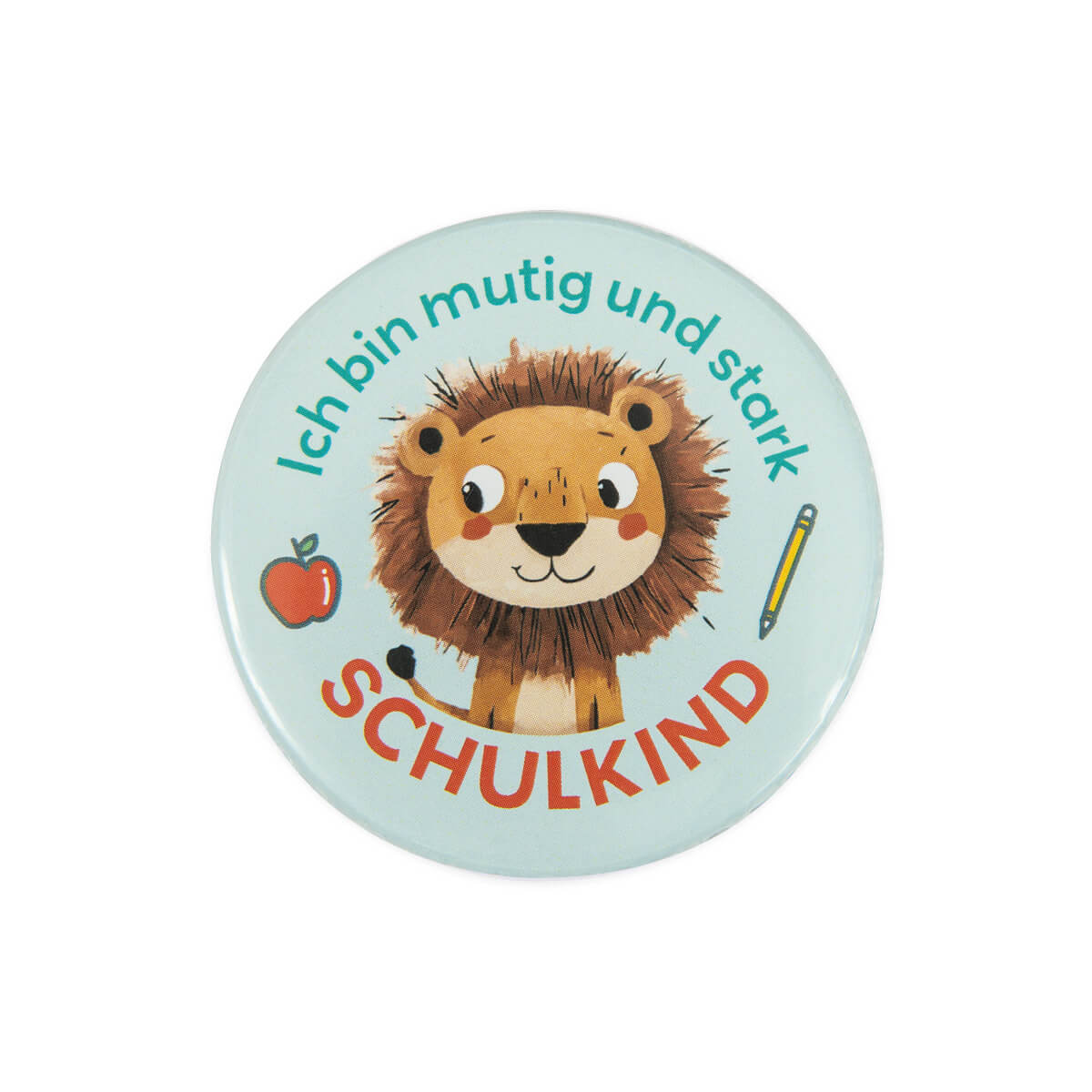 Schmuck & Accessoires - Button 'Löwe'