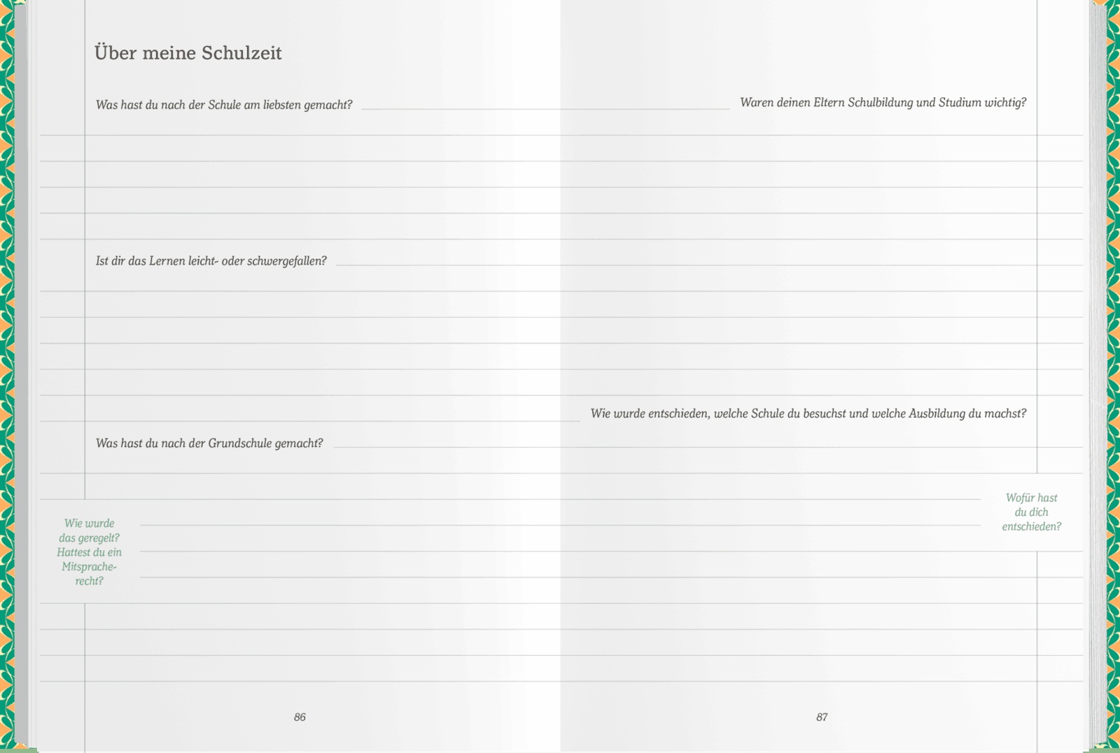 Buch - Erzähl mal von dir