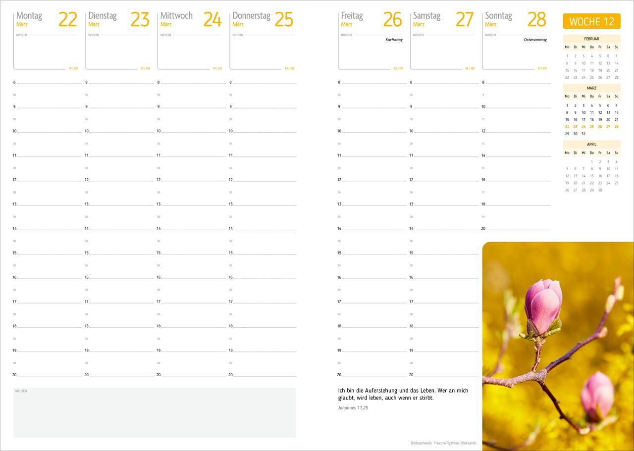Terminkalender - Agenda - Für jeden Tag 2027