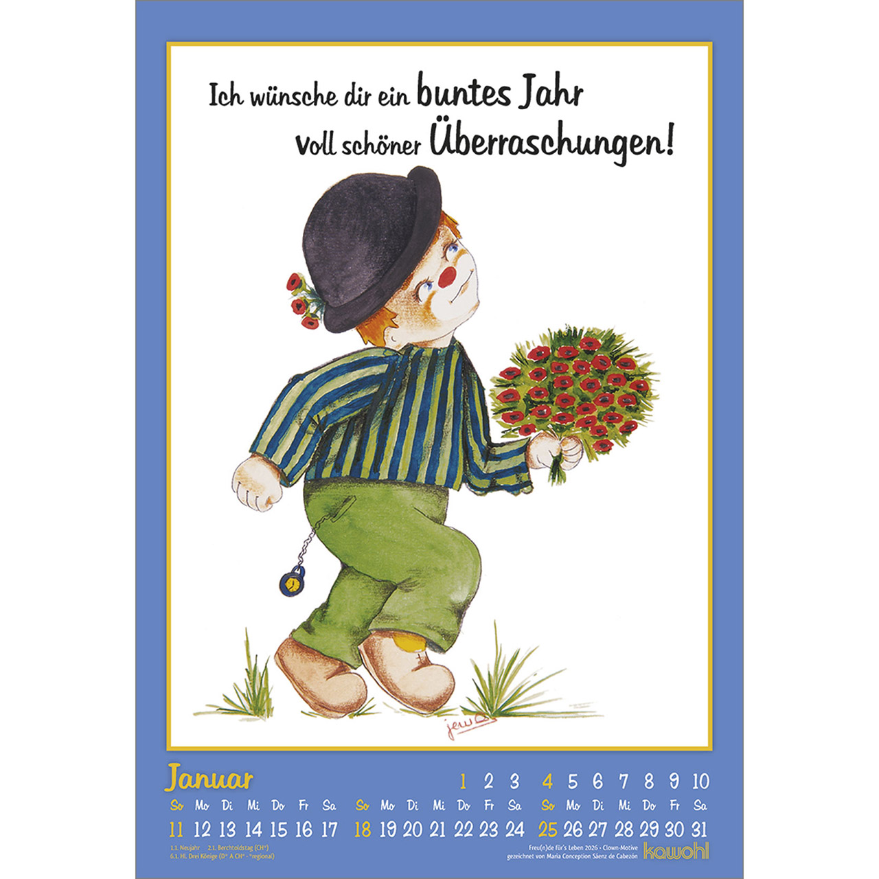 Wandkalender - Freu(n)de für's Leben 2026