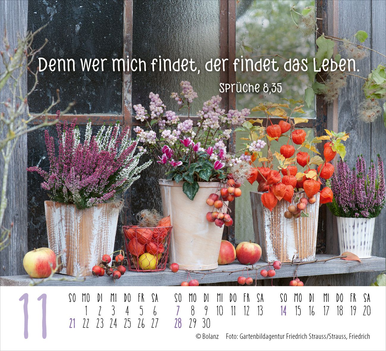 Aufstellkalender - Harmonien für die Seele 2027 Minikalender