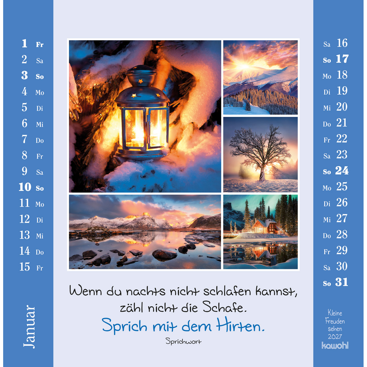 Postkartenkalender - Kleine Freuden sehen 2027