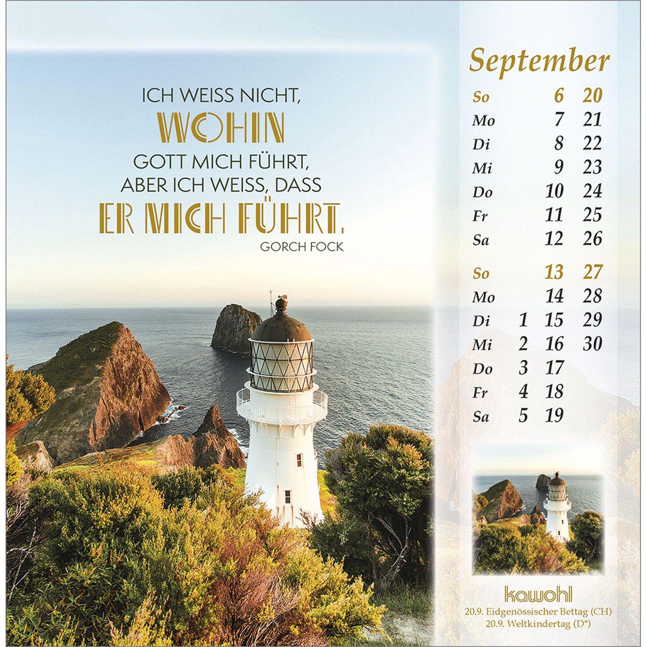 Postkartenkalender - Licht vom unerschöpften Lichte 2026