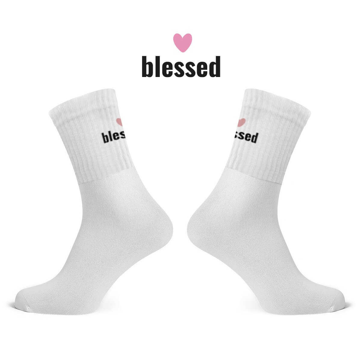 Socken - Mädchen-Socken "blessed"