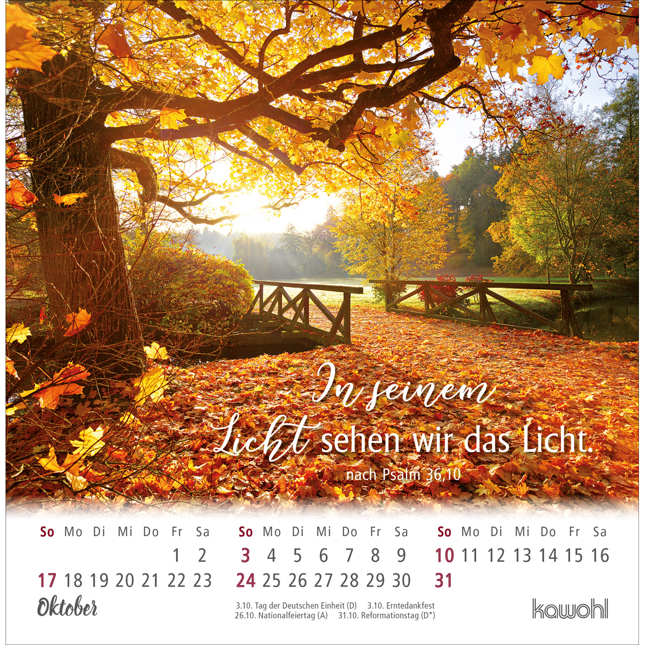 Postkartenkalender - Ankommen & leben 2027