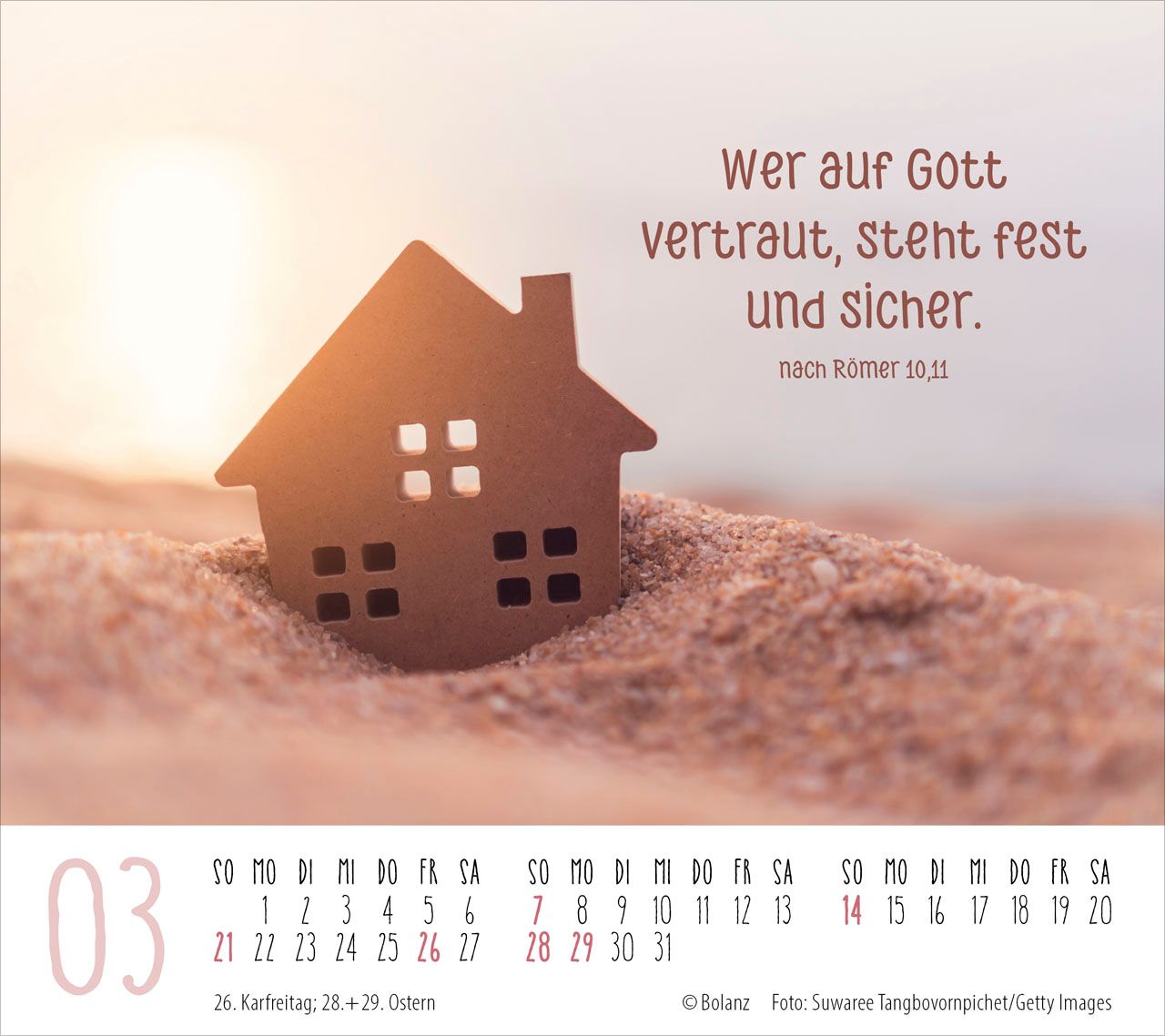 Tischkalender - Gute Wünsche für dich 2027 Tischkalender
