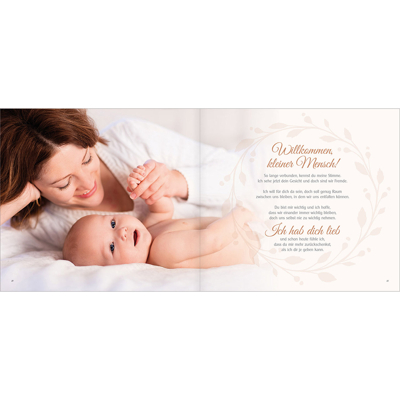 Geschenkbuch - Ein Wunder in unserer Mitte - Mutter Vater Kind Baby Hände