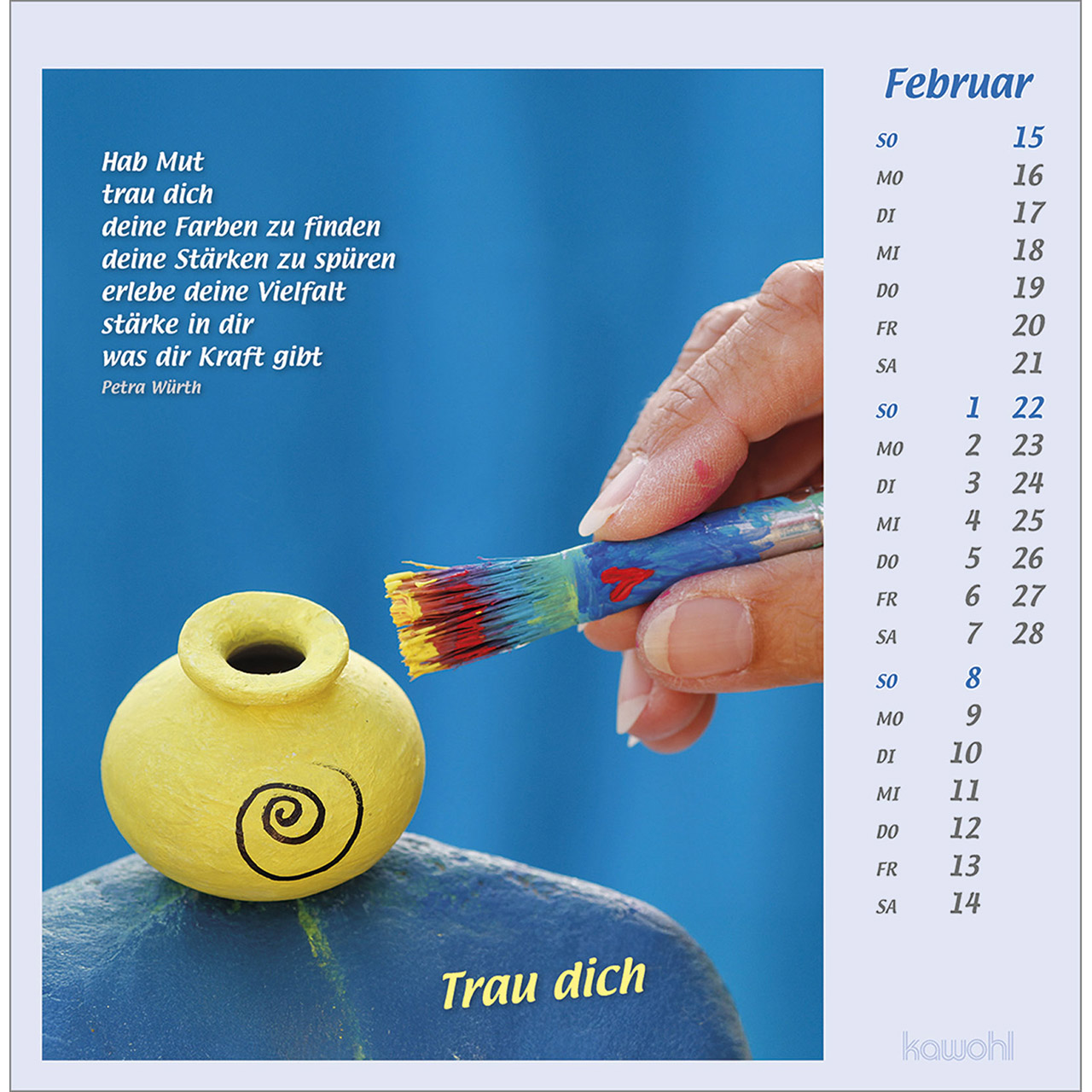 Postkartenkalender - Mit Hand und Fuß 2026